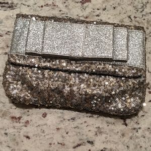 Deux lux sparkle bow clutch